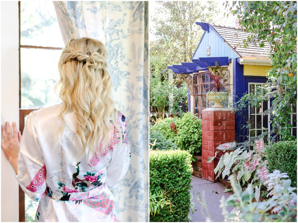 braided wedding hair - a secret garden wedding venue 