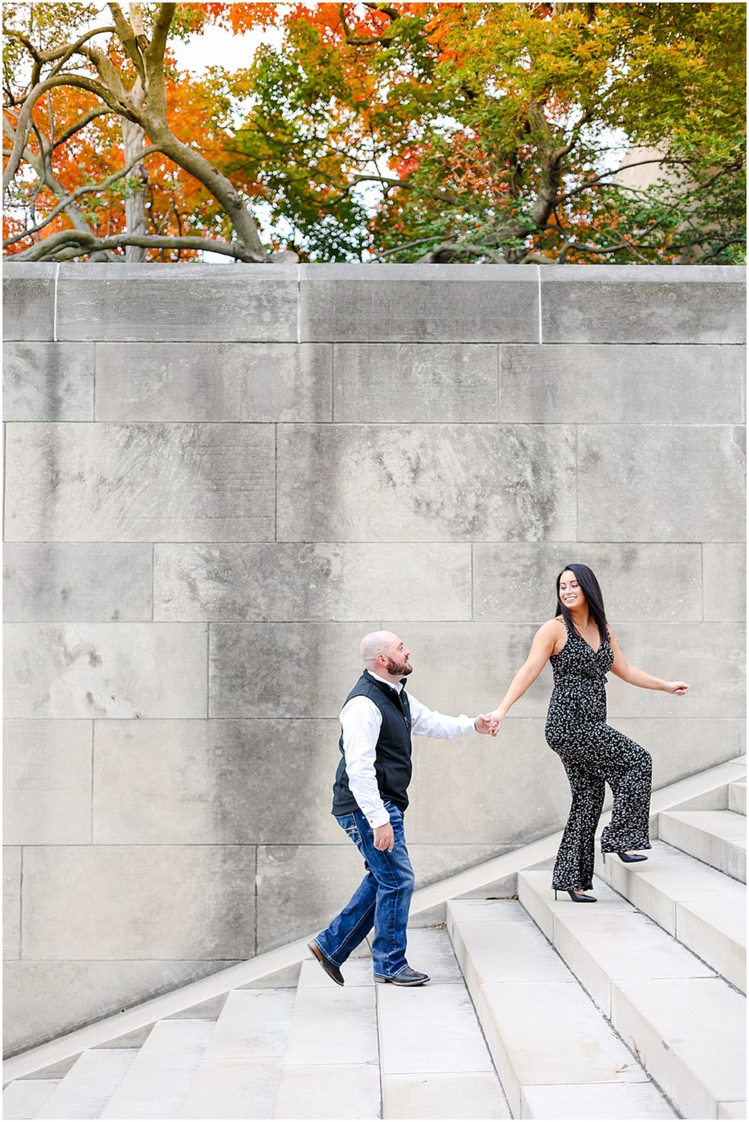 loose park fall engagement 