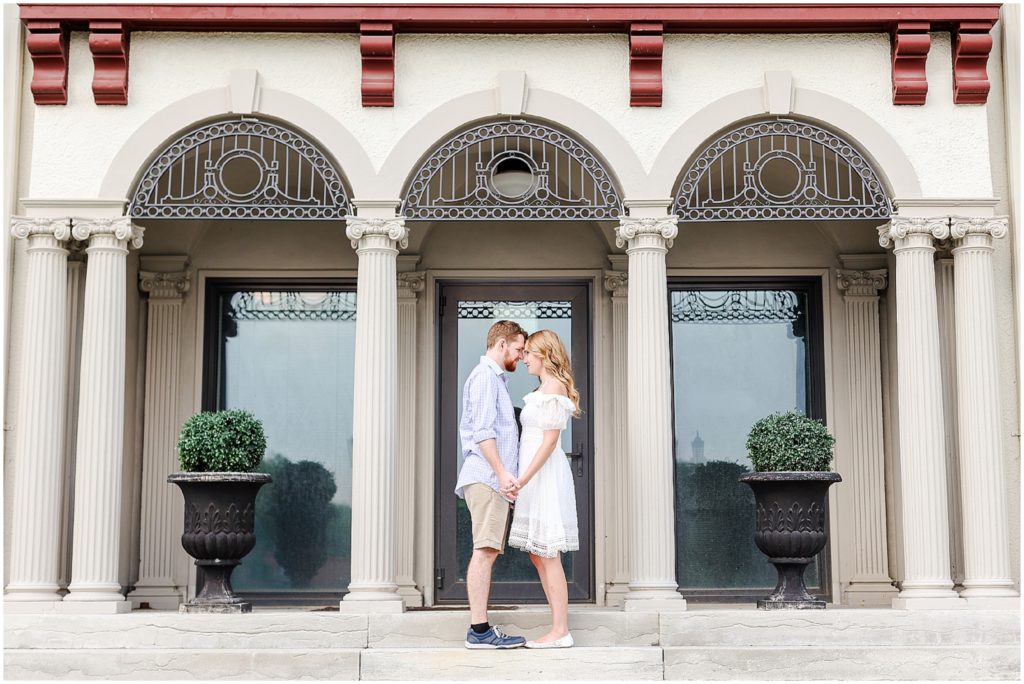 Engagement Session in Kansas City at the UMKC Epperson House - Wedding Photographer KC - unique engagement session ideas