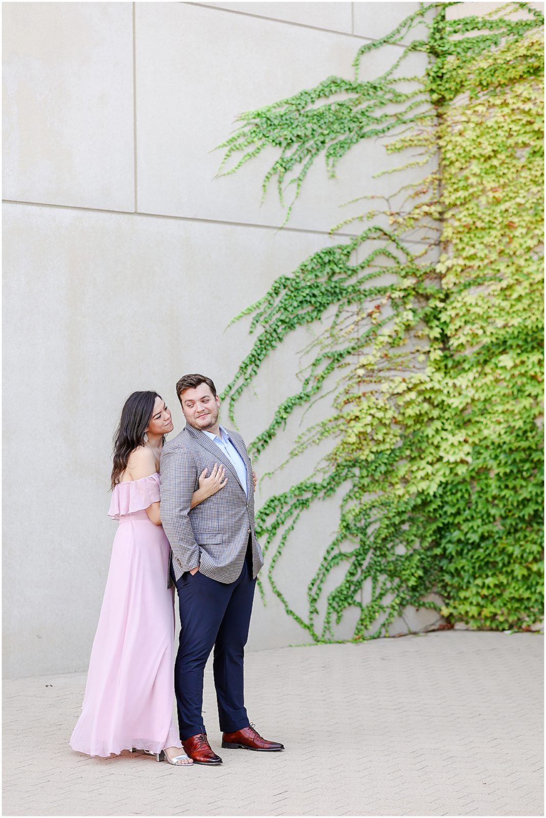 gorgeous engagement photo ideas - Kansas City Kauffman Center Engagement Photos - Kansas City Wedding Photographer - Mariam Saifan Photography - Engagement Session Ideas on what to wear and where to take your photos