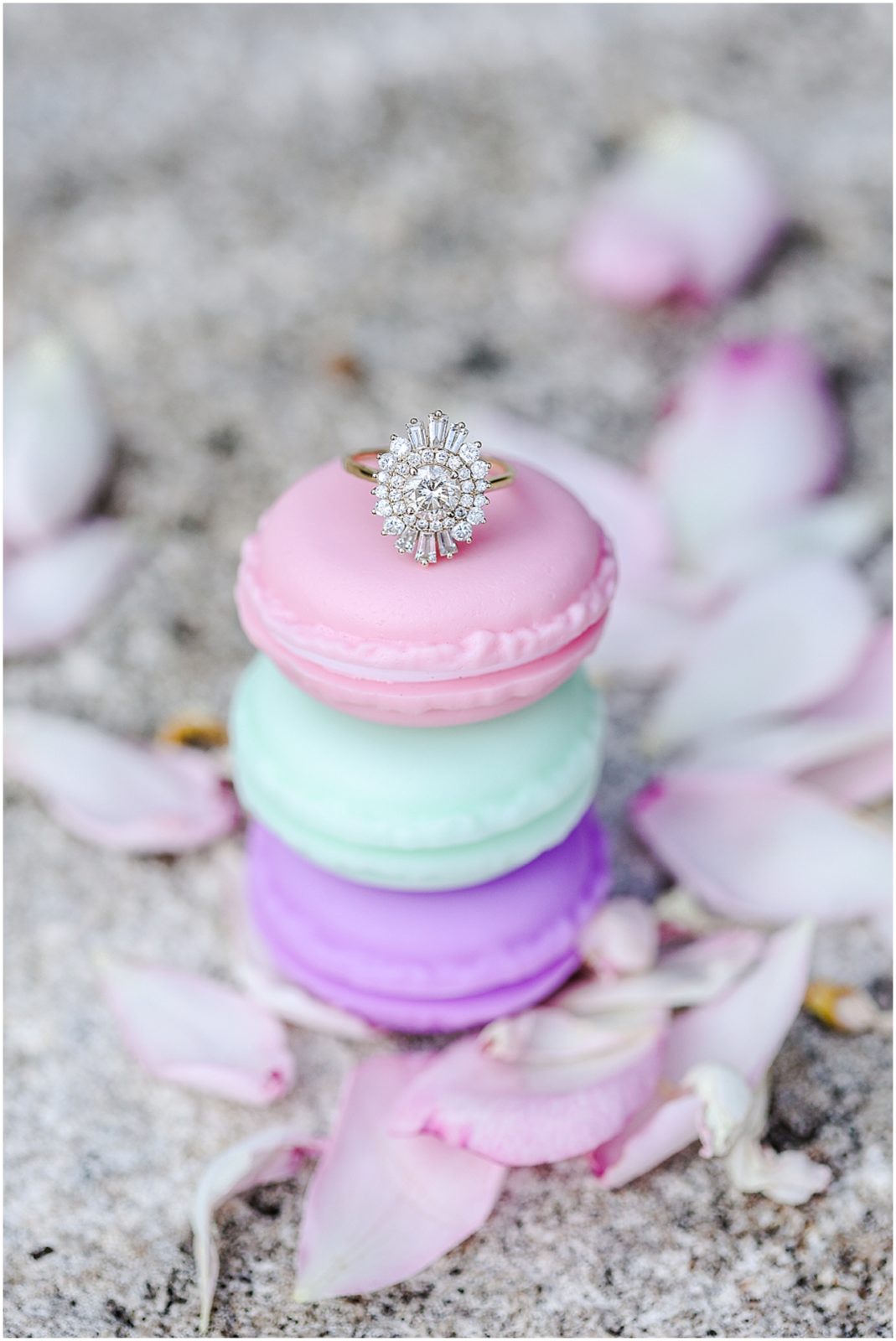 Beautiful Engagement Photos in Kansas City - Loose Park and Liberty Memorial - vibrant colorful wedding photos - gorgeous engagement ring