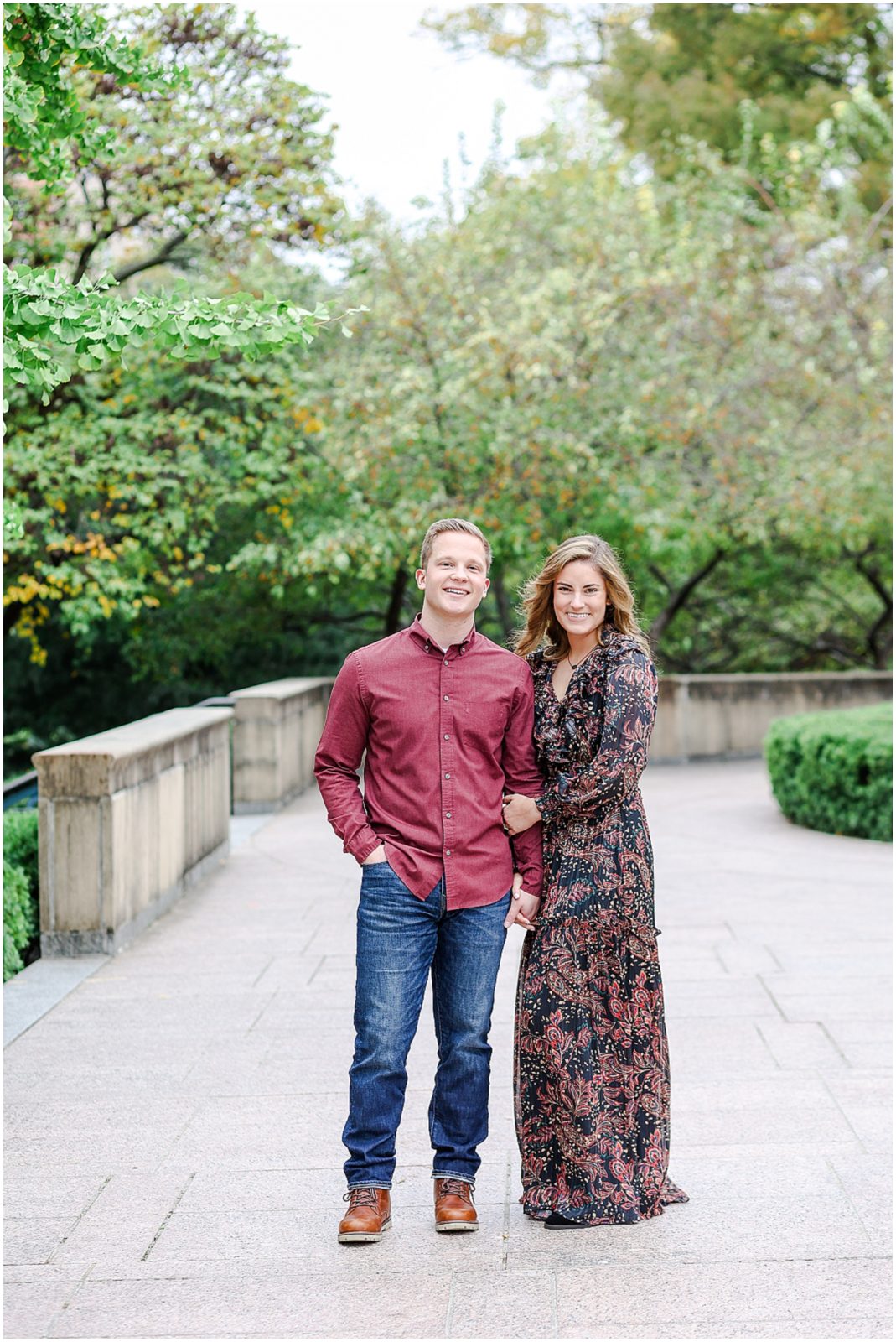 Kansas City Engagement Photos & Wedding Photographer - Nelson Atkins Museum - Location ideas of where to take photos - Oakwood Country Club Wedding Photographer - engagement session