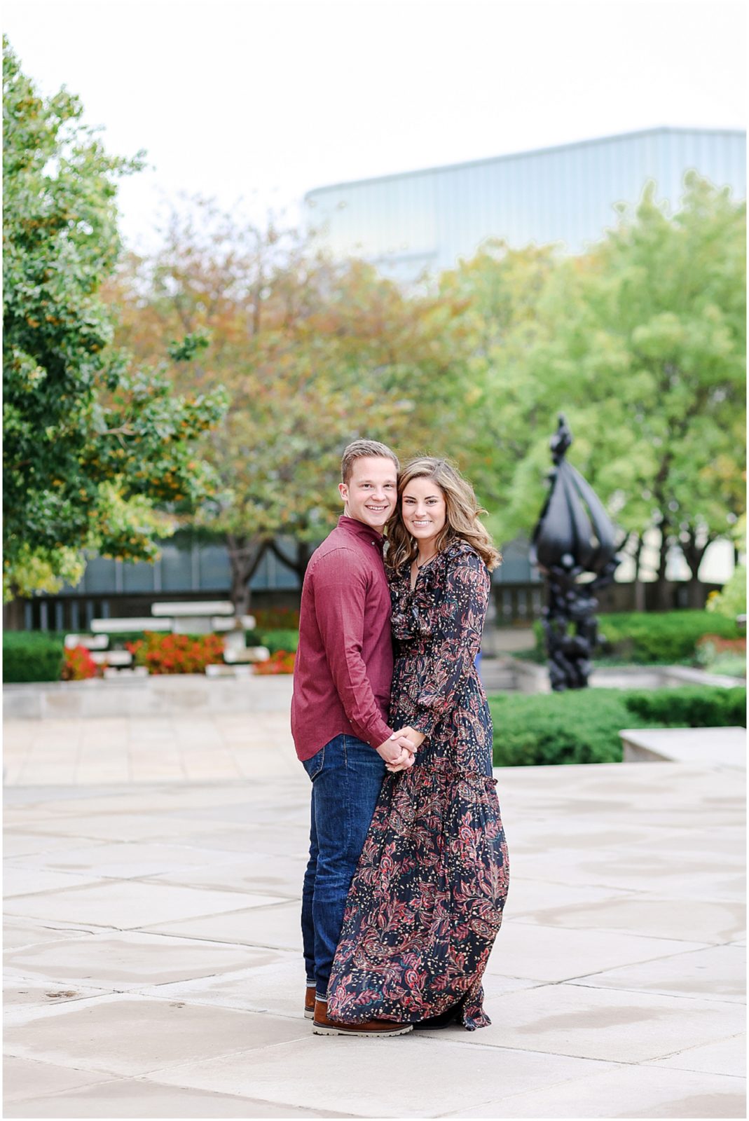 kansas city fall engagement photos 