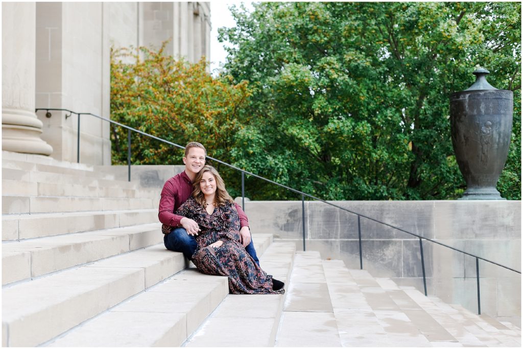 Kansas City Engagement Photos & Wedding Photographer - Nelson Atkins Museum - Location ideas of where to take photos - Oakwood Country Club Wedding Photographer - engagement session