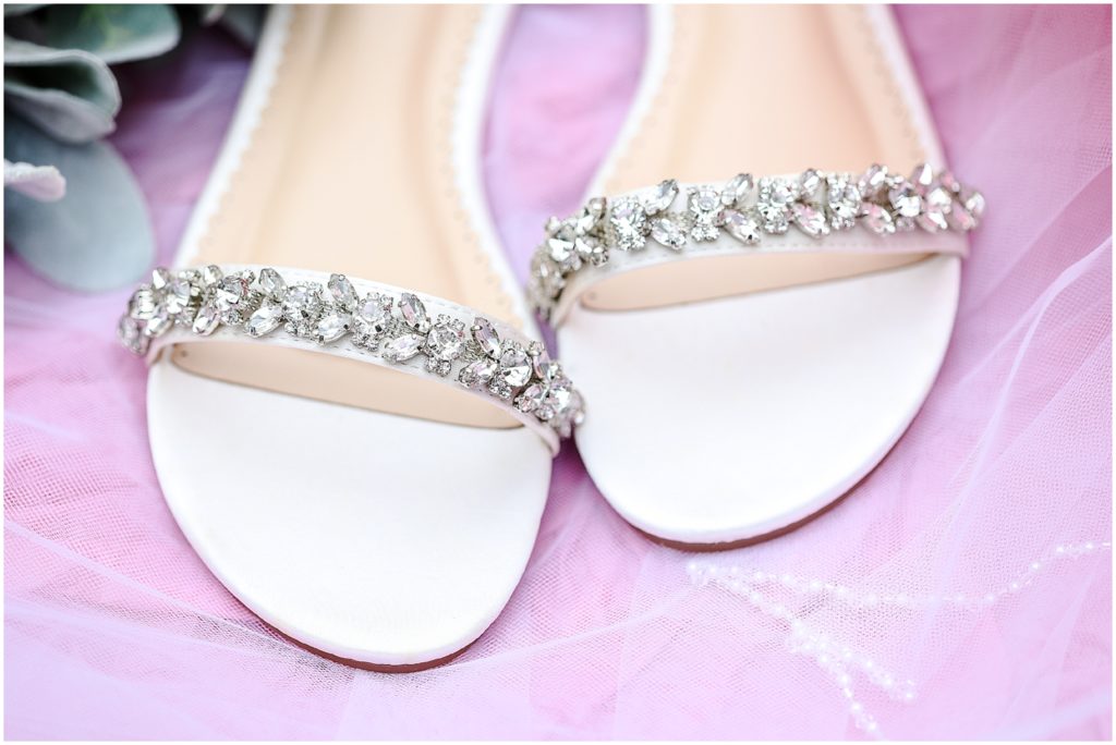 diamonds on wedding shoes 