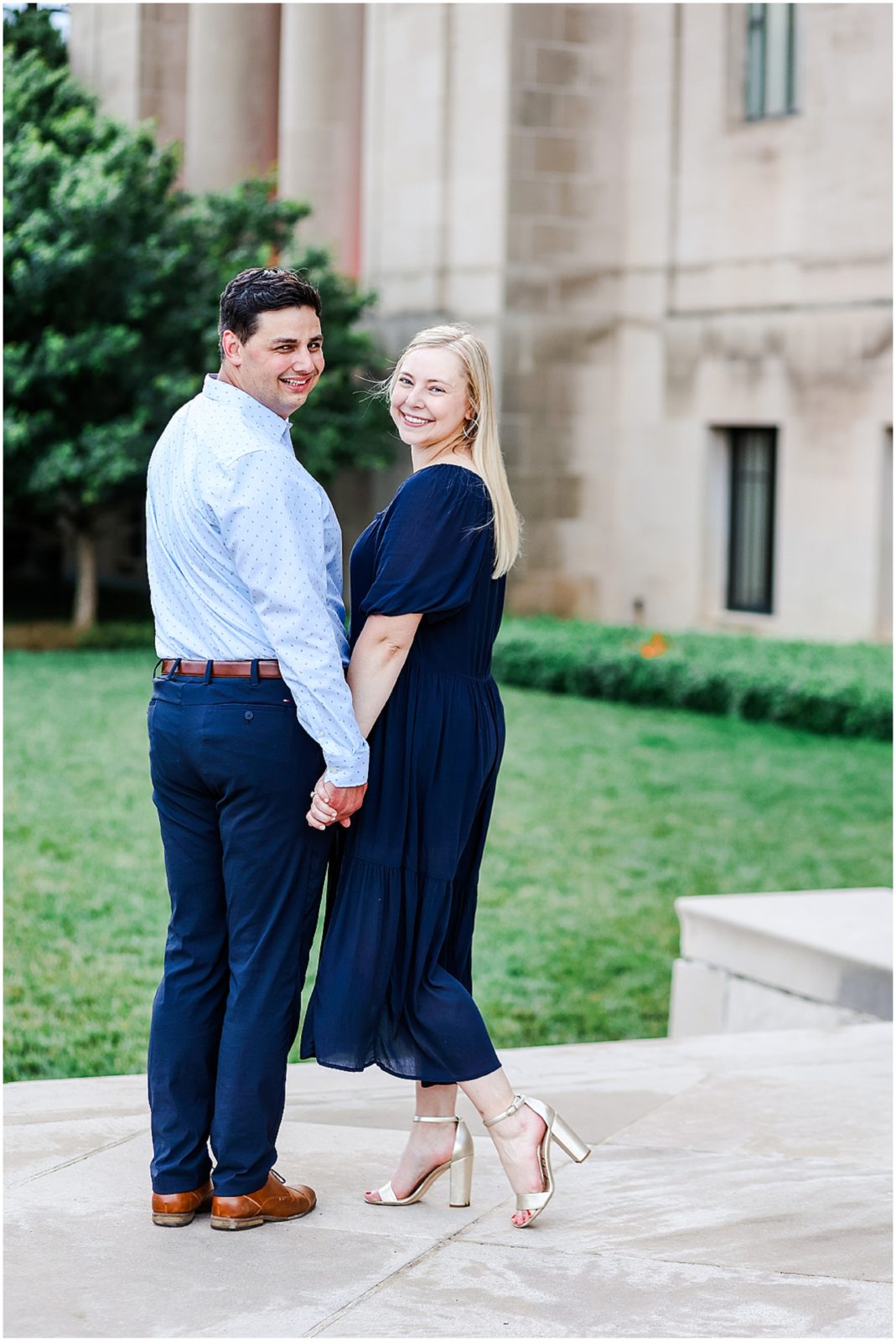 nelson atkins musem engagement session 