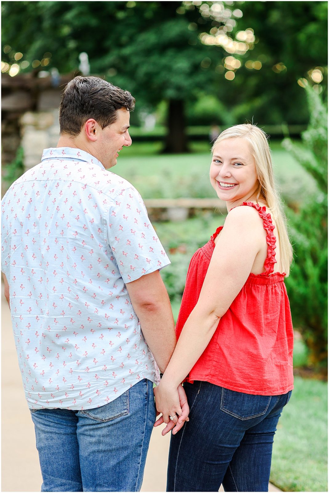 engagement photo light and airy style 