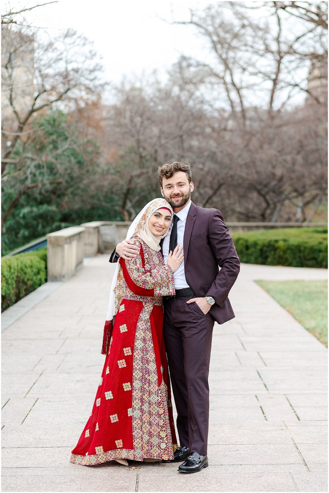 Serene & Mamdouh - Kansas City Wedding Photographer - Where to take photos in Kansas - Overland Park Family and Portrait Photography - Wedding Photography - Nelson Atkins Museum of Art - Palestinian Engagement Photos Muslim