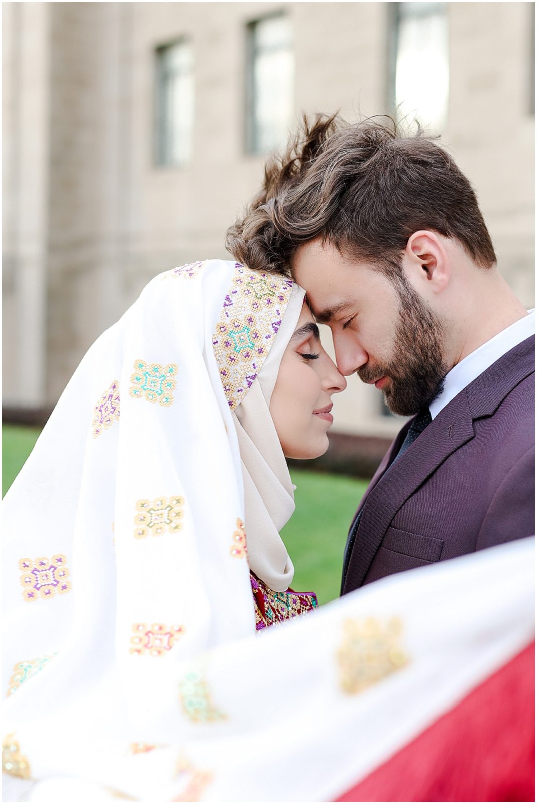 Serene & Mamdouh - Kansas City Wedding Photographer - Where to take photos in Kansas - Overland Park Family and Portrait Photography - Wedding Photography - Nelson Atkins Museum of Art - Palestinian Engagement Photos Muslim