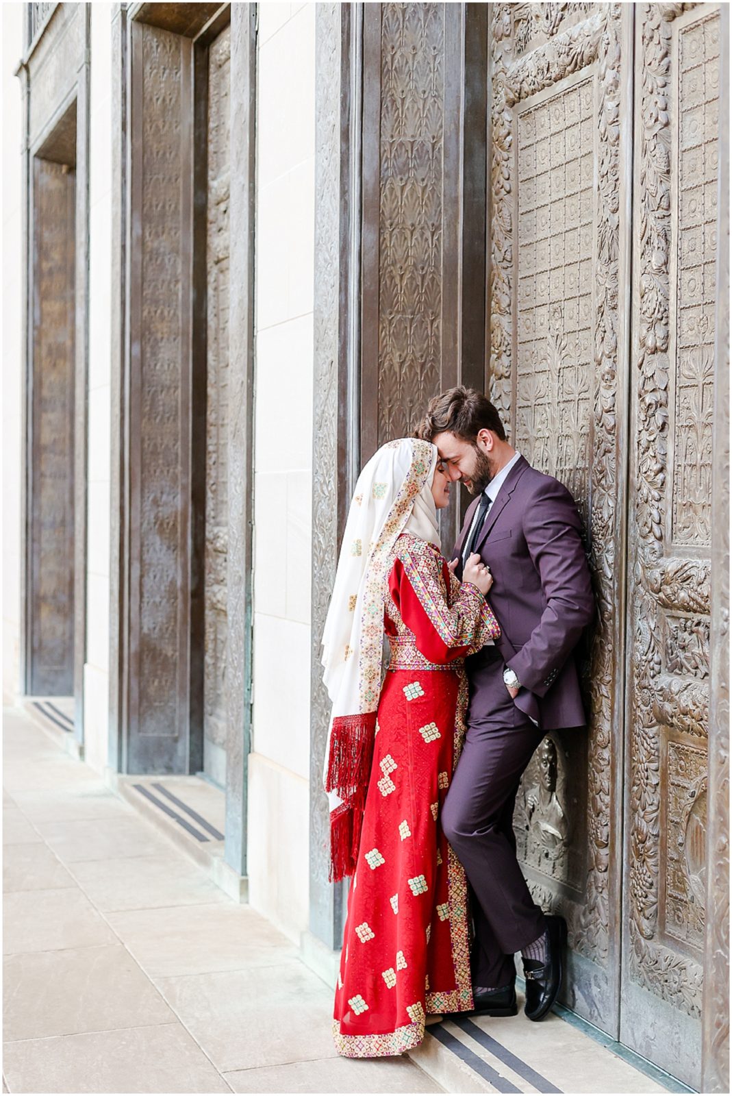 Serene & Mamdouh - Kansas City Wedding Photographer - Where to take photos in Kansas - Overland Park Family and Portrait Photography - Wedding Photography - Nelson Atkins Museum of Art - Palestinian Engagement Photos Muslim