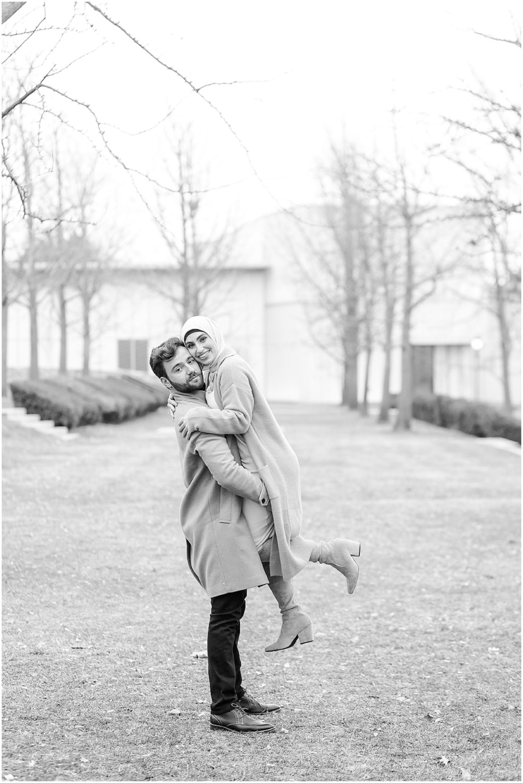 Serene & Mamdouh - Kansas City Wedding Photographer - Where to take photos in Kansas - Overland Park Family and Portrait Photography - Wedding Photography - Nelson Atkins Museum of Art - Palestinian Engagement Photos Muslim