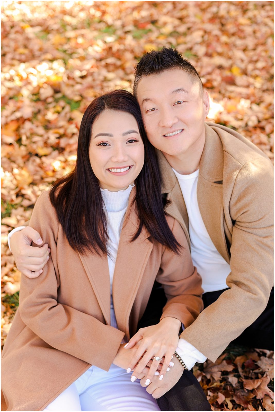 fall engagement photos at loose park - kansas city - fall family photos in kansas - photographer 