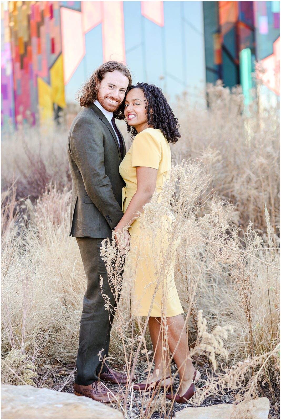 colorful engagement photos 