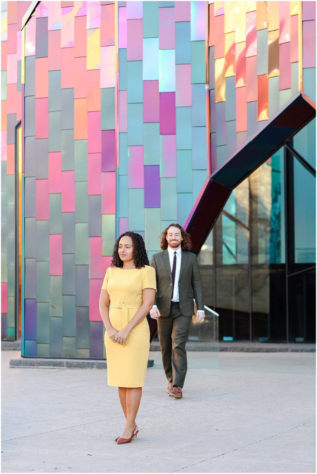 Overland Park Museum at Prairefire Engagement Photos - Kansas City photo location ideas - what to wear for your engagement photos - arterra wedding photography