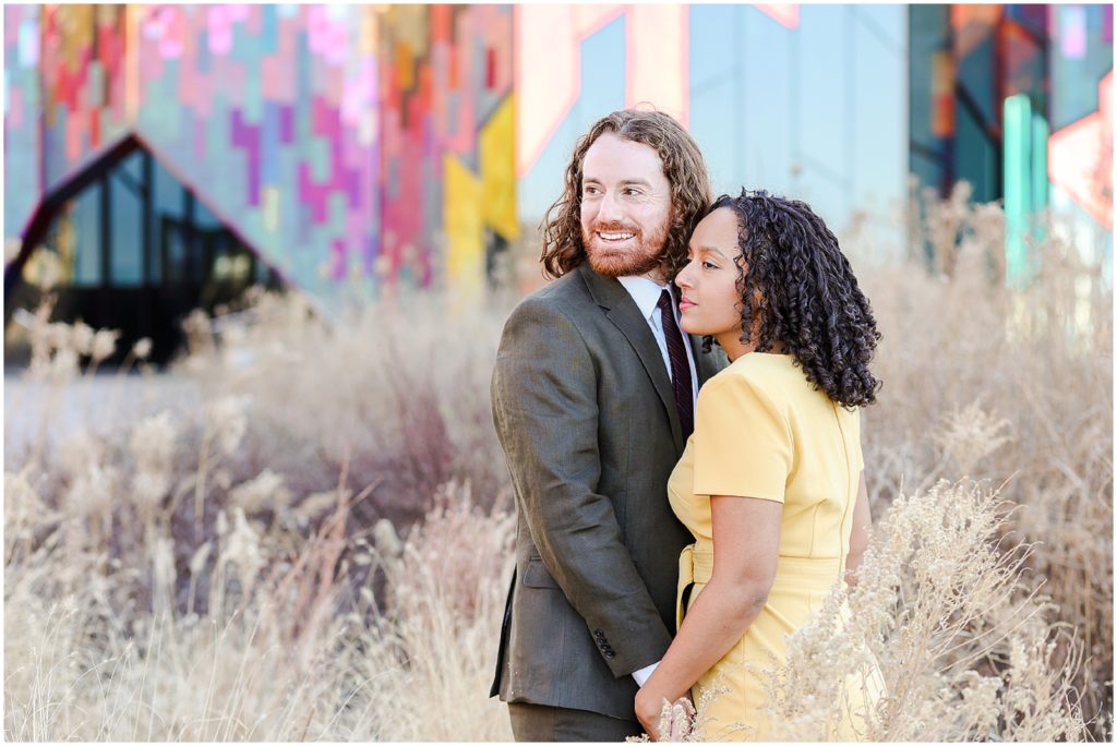 Overland Park Museum at Prairefire Engagement Photos - Kansas City photo location ideas - what to wear for your engagement photos - arterra wedding photography