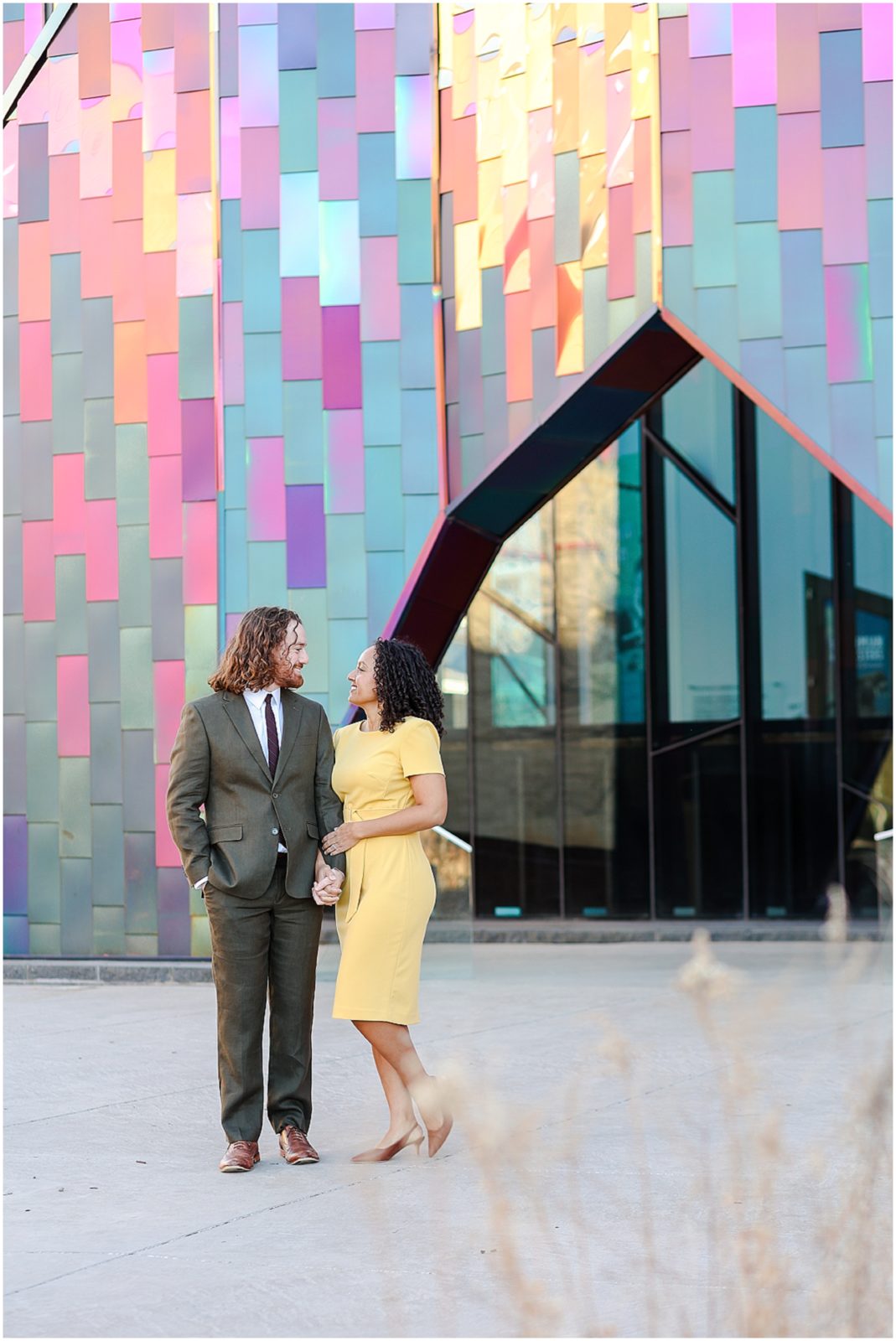 Overland Park Museum at Prairefire Engagement Photos - Kansas City photo location ideas - what to wear for your engagement photos - arterra wedding photography