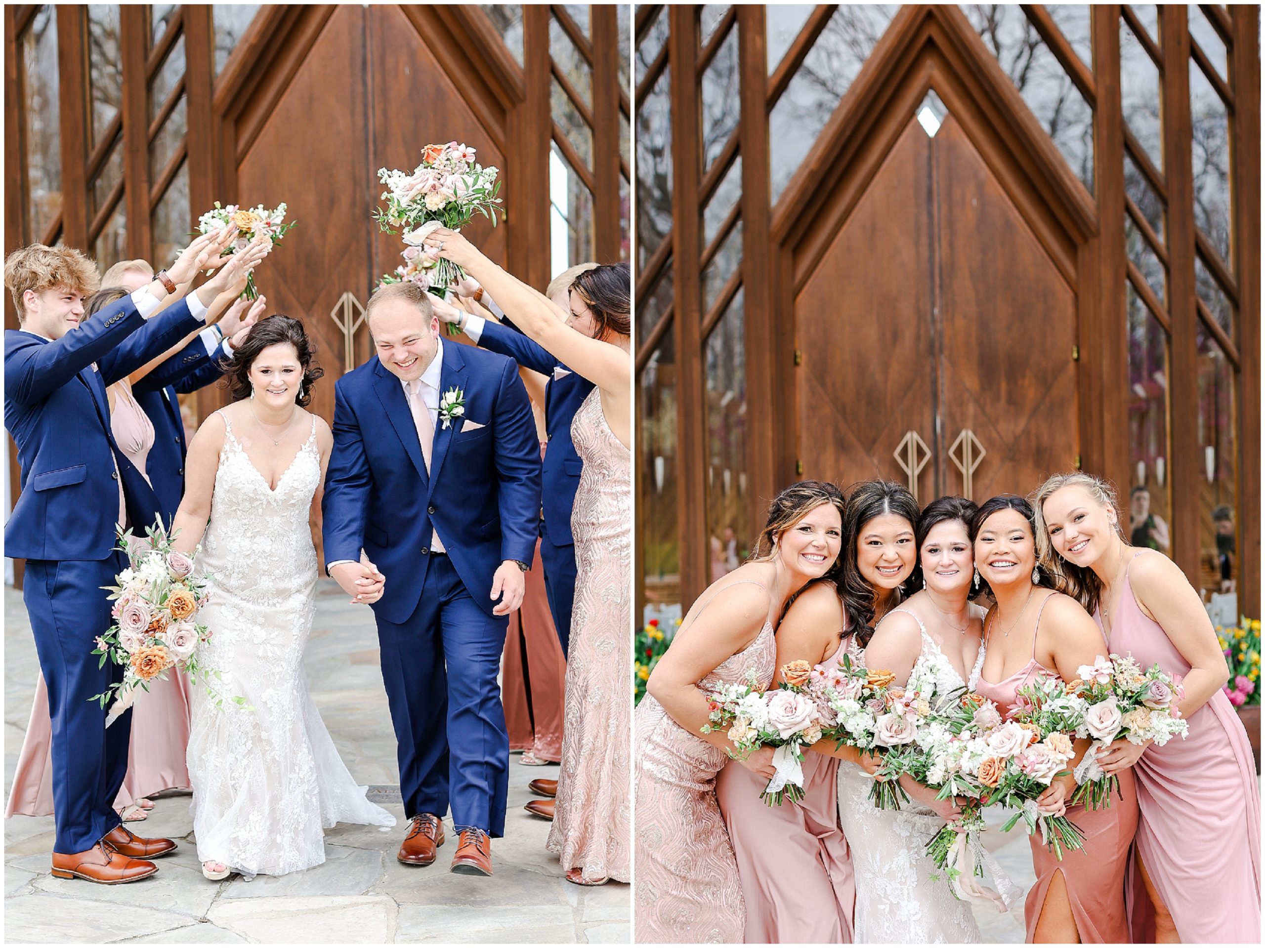 Powell Gardens Spring Wedding Haylie & Zac - Kansas City Missouri STL Wedding Photography - powell gardens chapel 