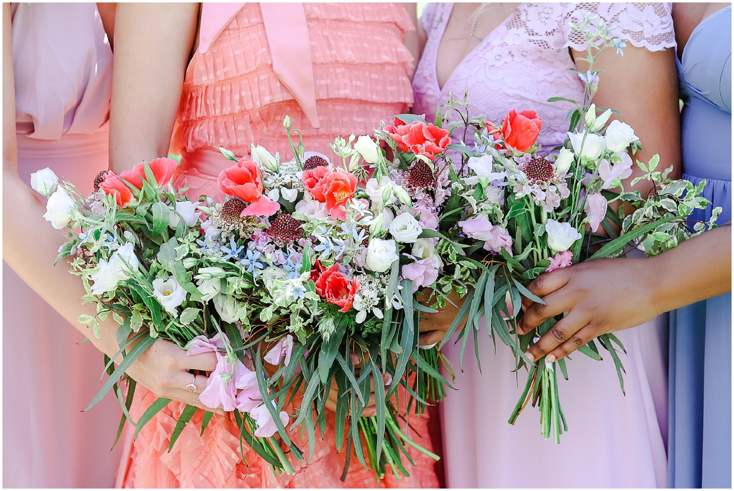 colorful wedding flowers