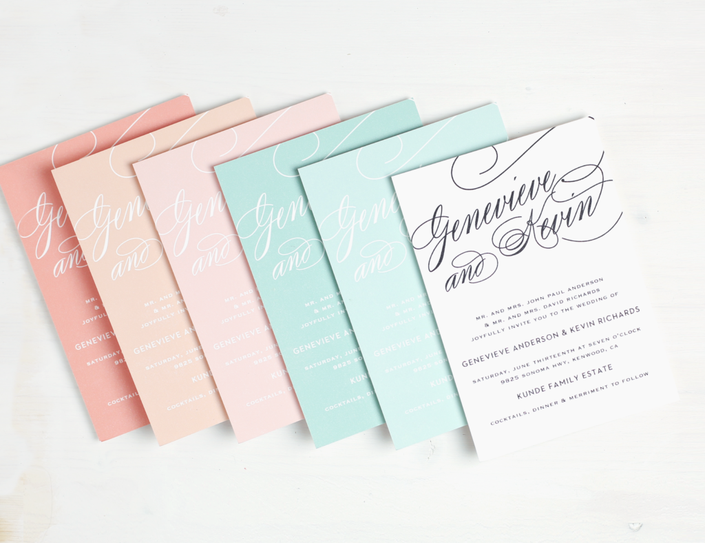 Unique Wedding Invitations - Wedding Photography - Basic Invite - pink wedding invitations