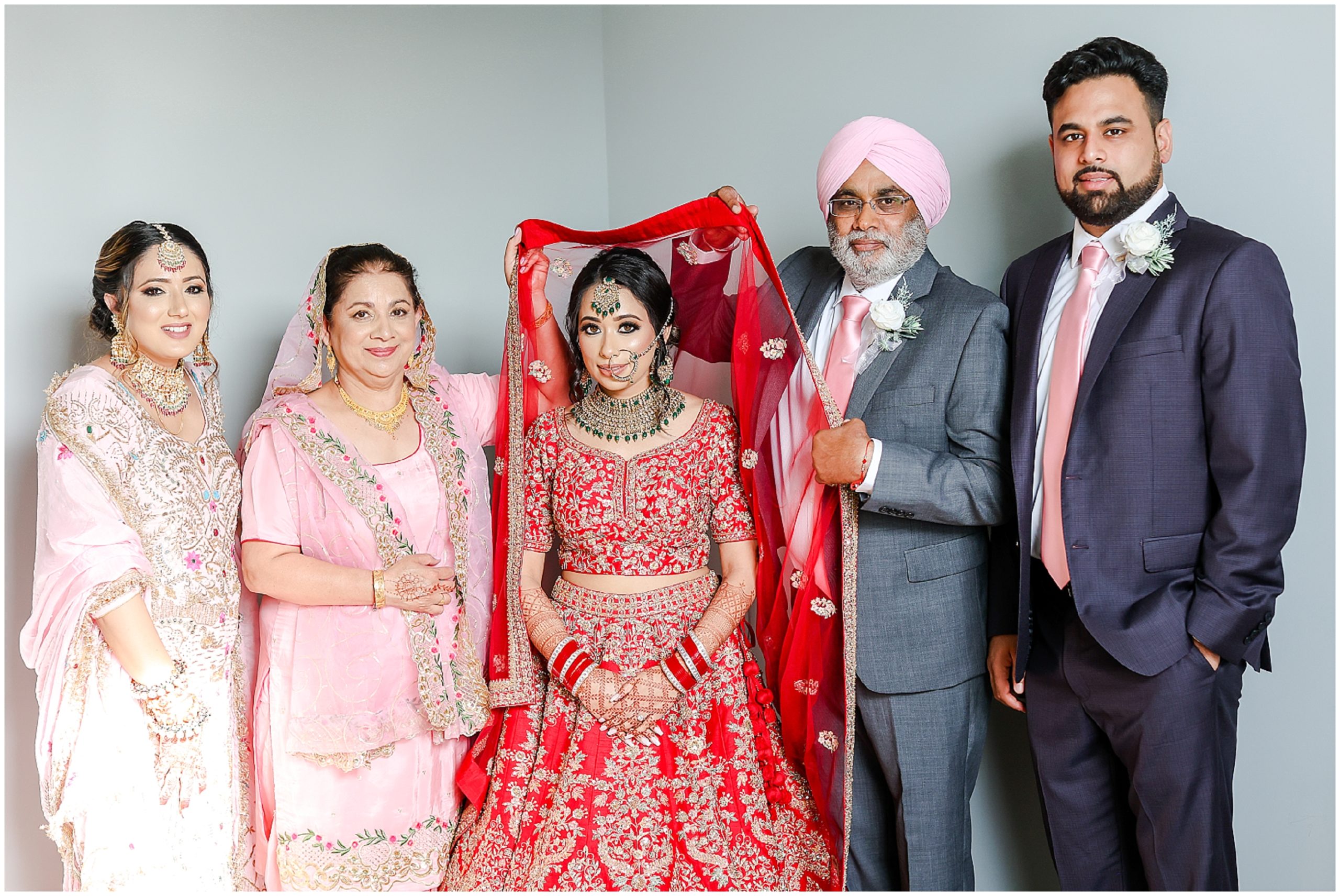 indian family portraits wedding photos