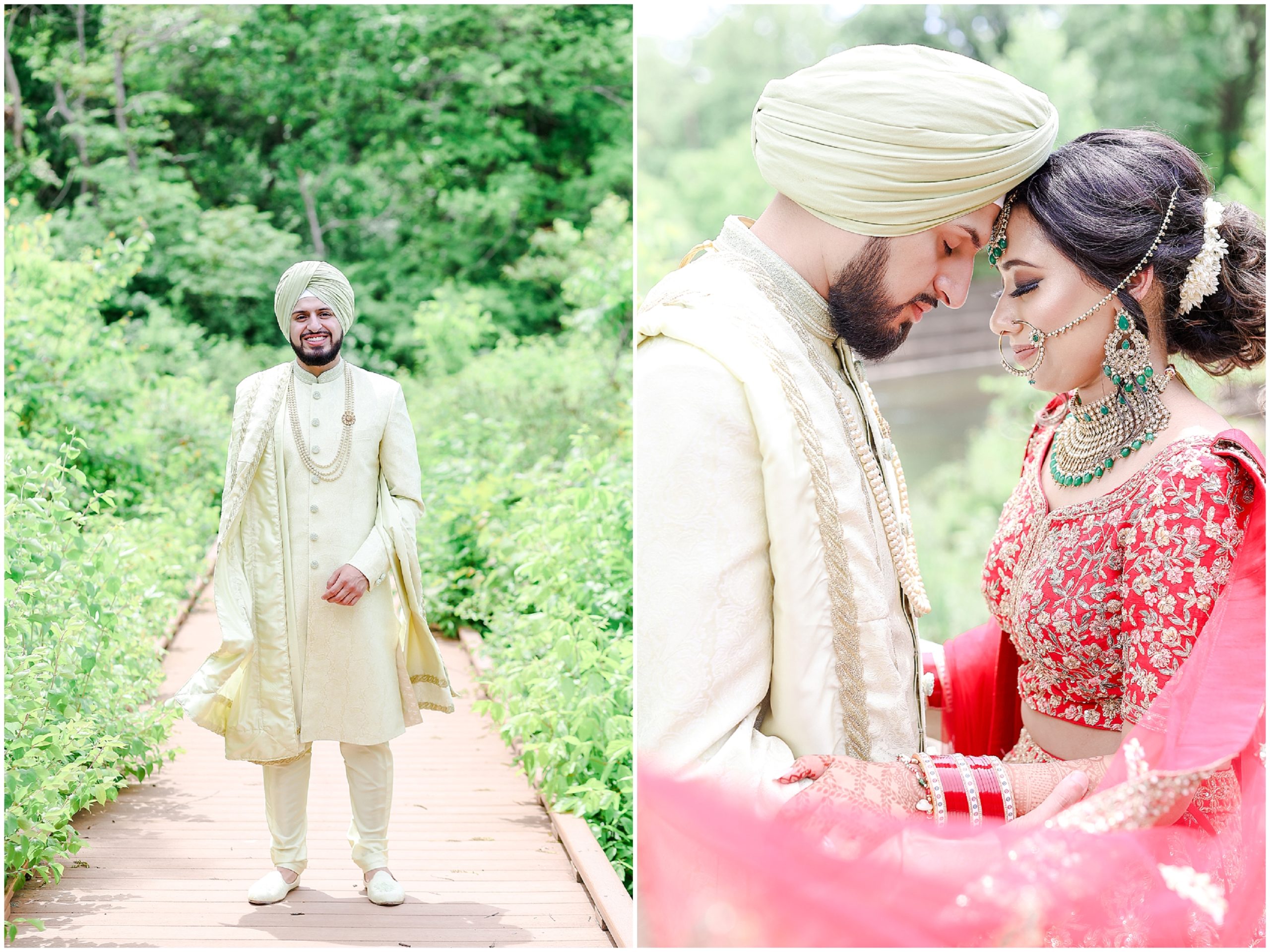Wedding Photos at Shawnee MIssion Park in Kansas - KC Wedding Photography - SIkh Indian Fusion Wedding Portraits