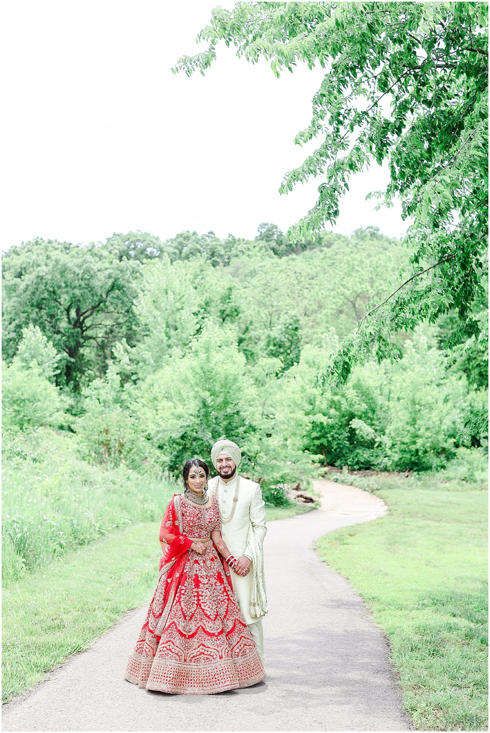 Wedding Photos at Shawnee MIssion Park in Kansas - KC Wedding Photography - SIkh Indian Fusion Wedding Portraits