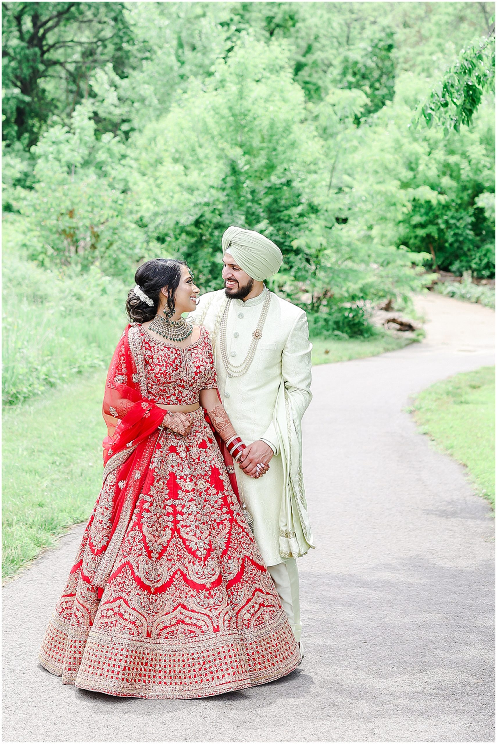 Wedding Photos at Shawnee MIssion Park in Kansas - KC Wedding Photography - SIkh Indian Fusion Wedding Portraits