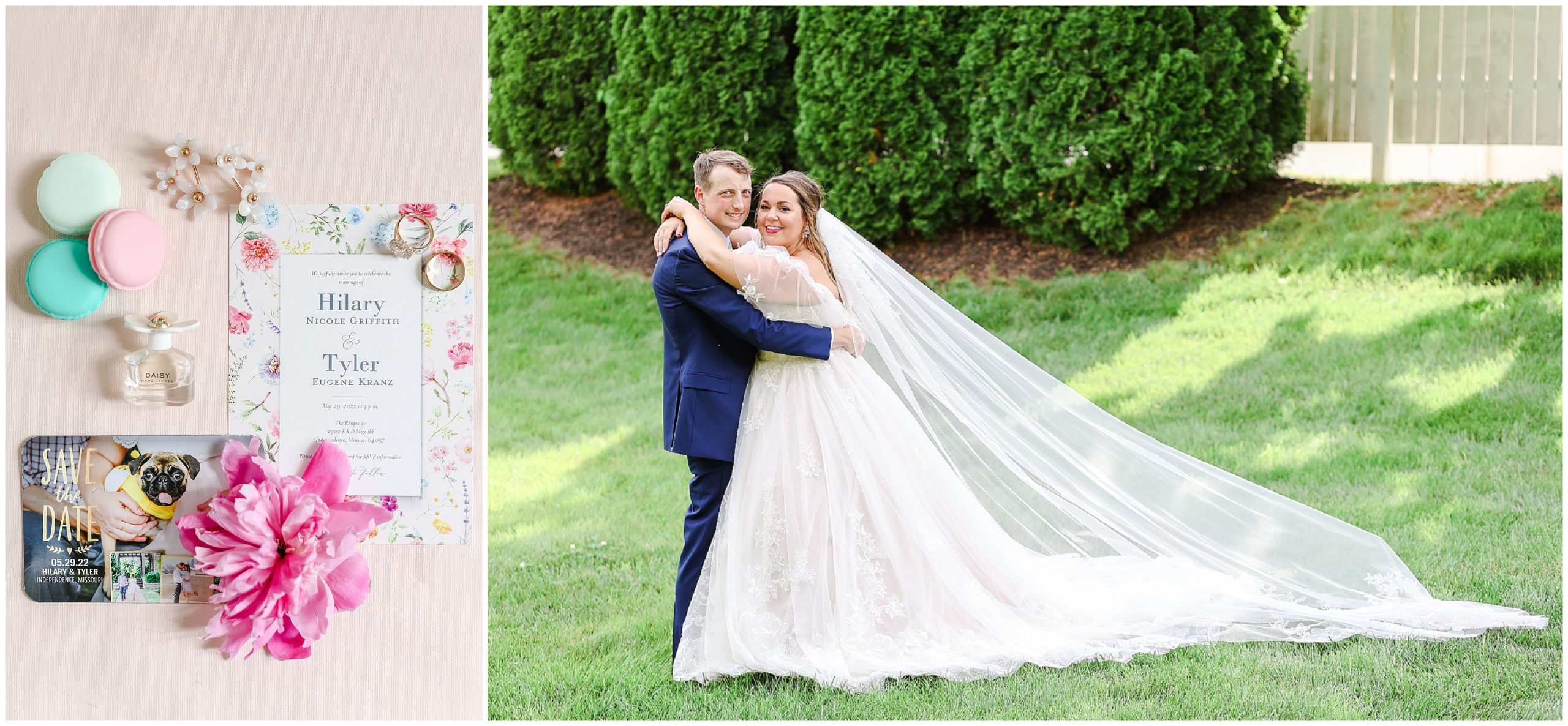 Colorful and Joyful Wedding Photography - Kansas City Wedding Photographer - The Rhapsody - gorgeous colorful wedding flowers - bride and groom photos