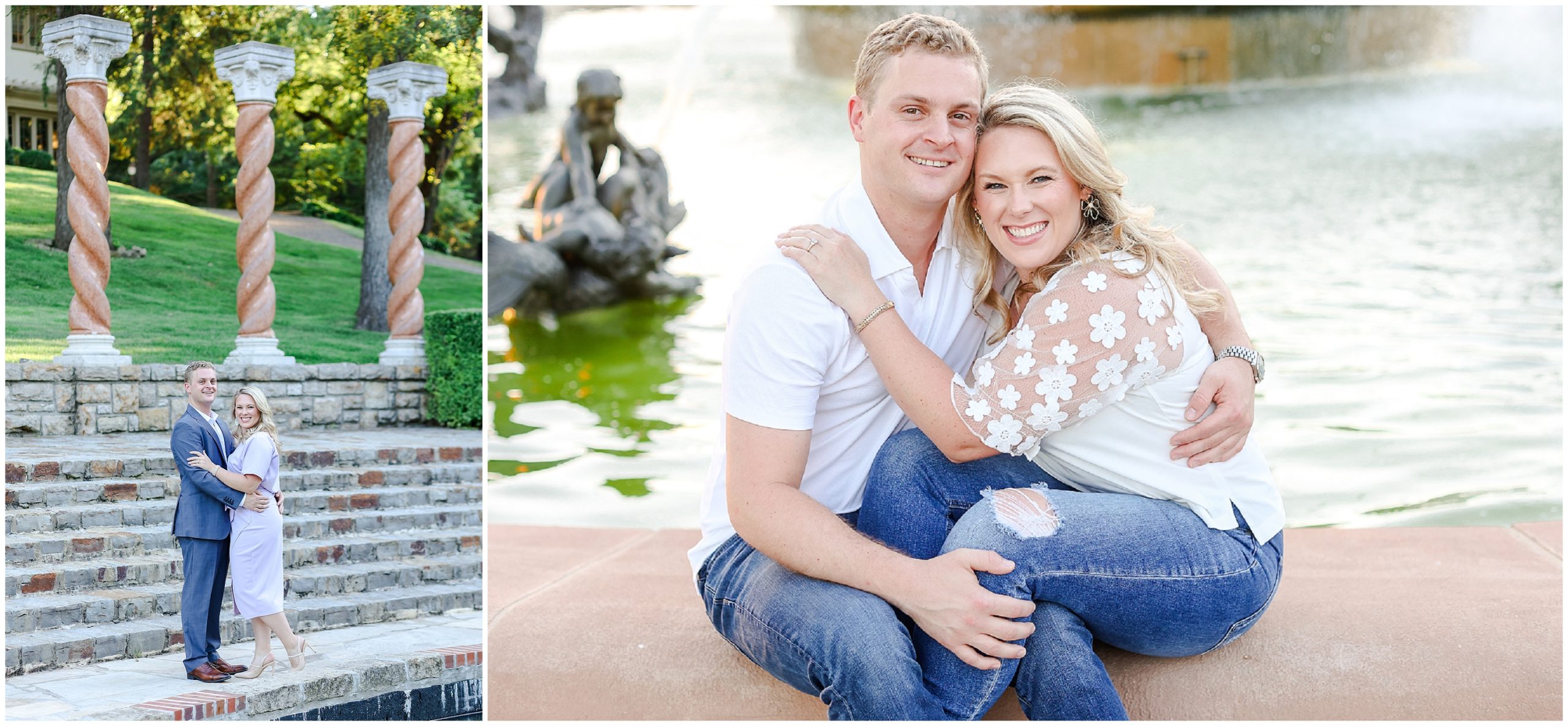 Caroline & Nick's Engagement Portraits in Kansas City - The KC Plaza - Luxury Wedding Photography 