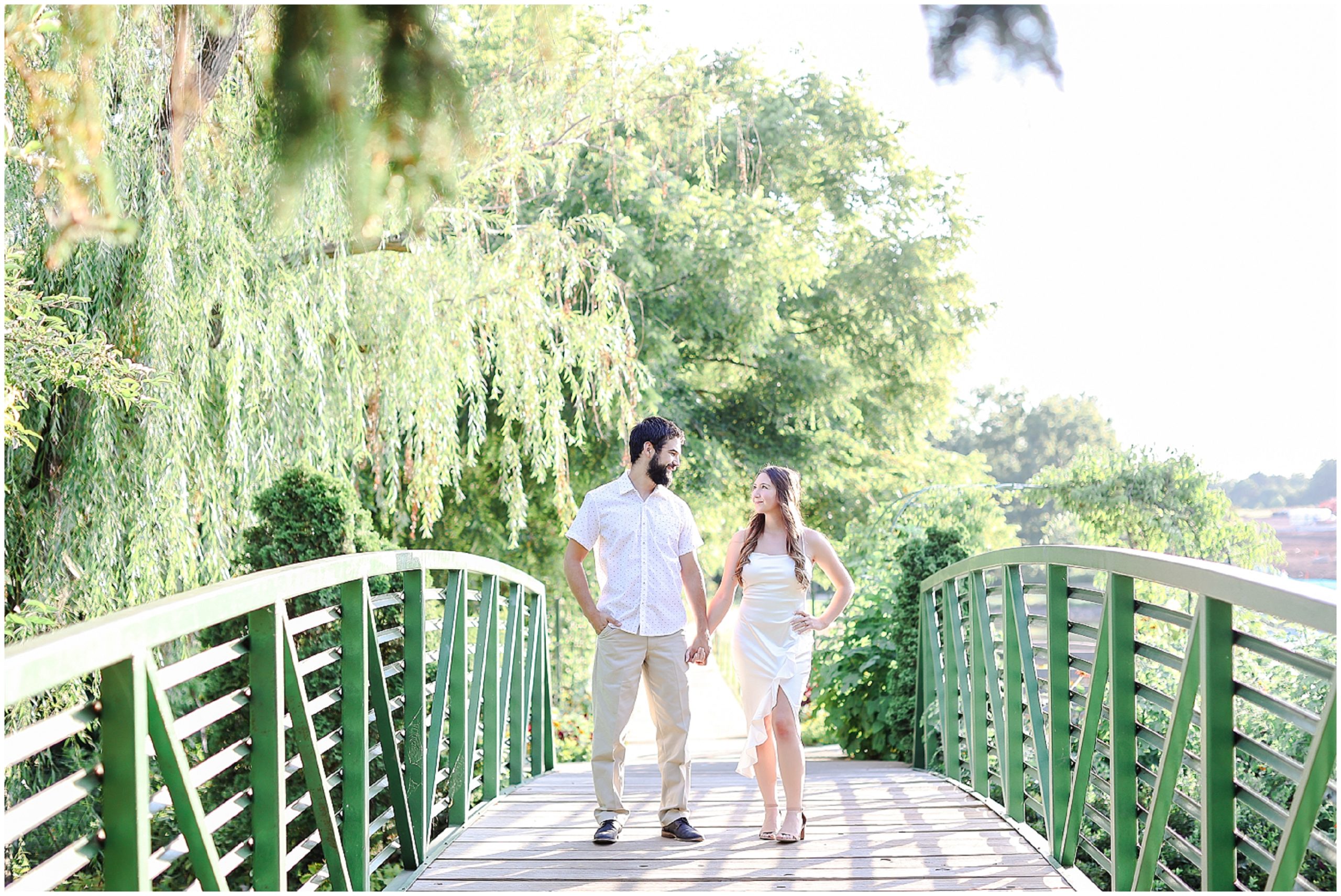 Take a look at this romantic summer engagement session at the Overland Park Arboretum! Family Photos Engagement Photos and Wedding Photos in Kansas City