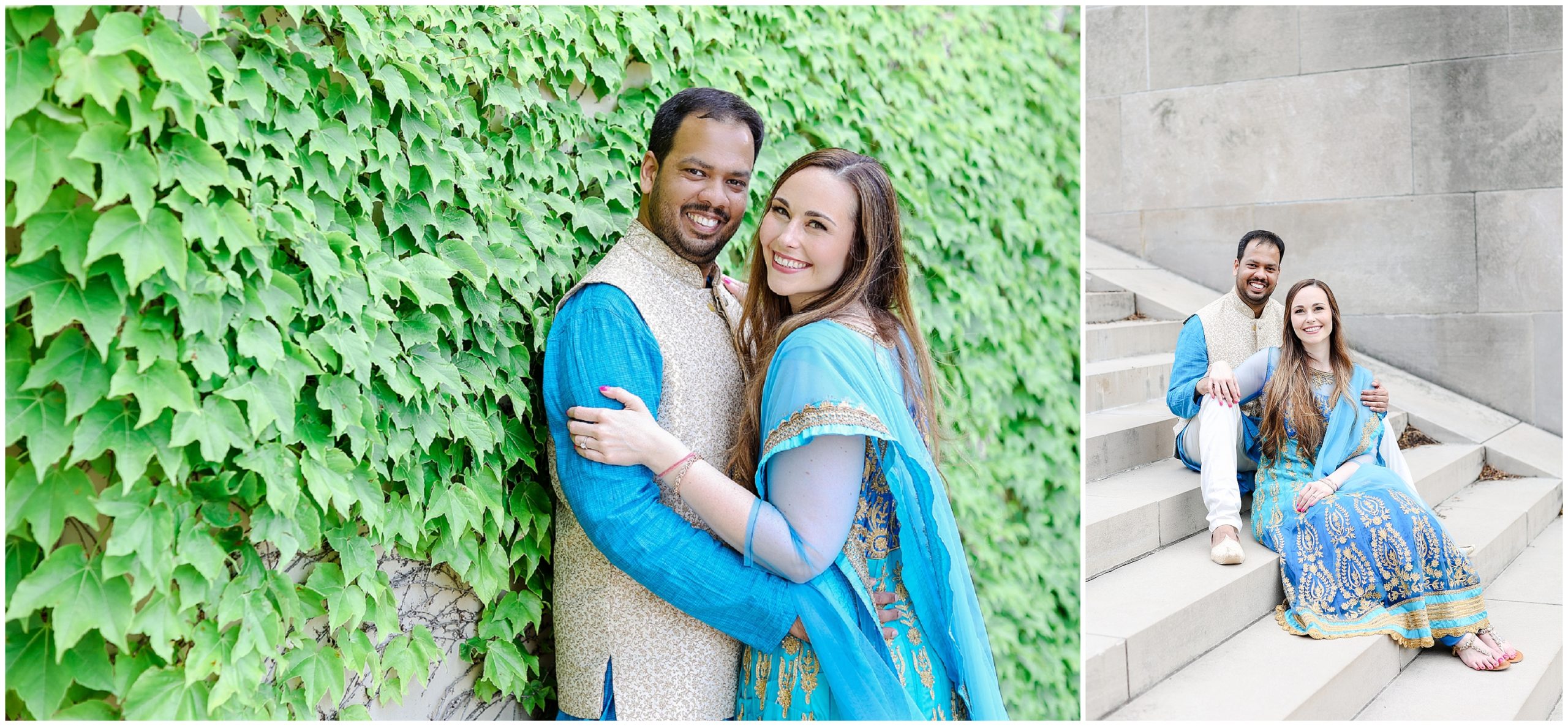 Union Station Indian Wedding Kansas City Wedding Venue - Liberty Memorial Engagement Session - Where to take photos in Kansas - Family Photos - Fusion Indian American Engagement Session