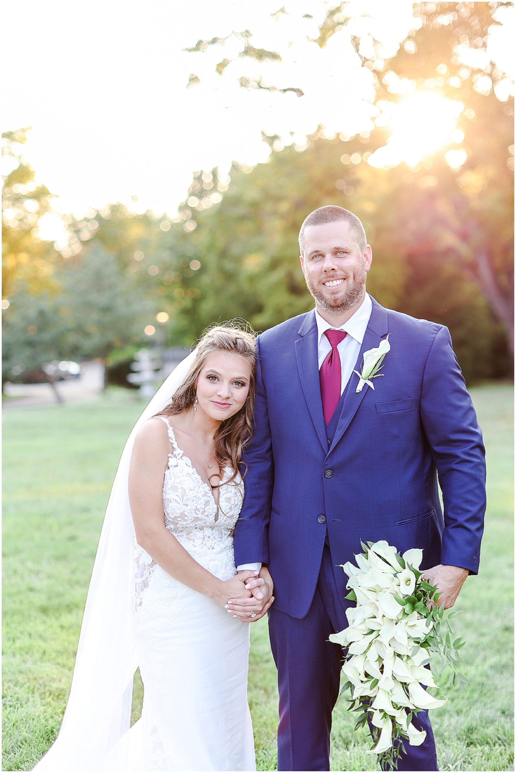 A Hawthorne House Wedding in Parkville | Wedding Venue in Kansas City | Wedding Photography | Fall Wedding | Wild Hill Flower | Pretty & Planned | Mariam Saifan Photography | White Flower Lily Inspiration | Lace Wedding Dress