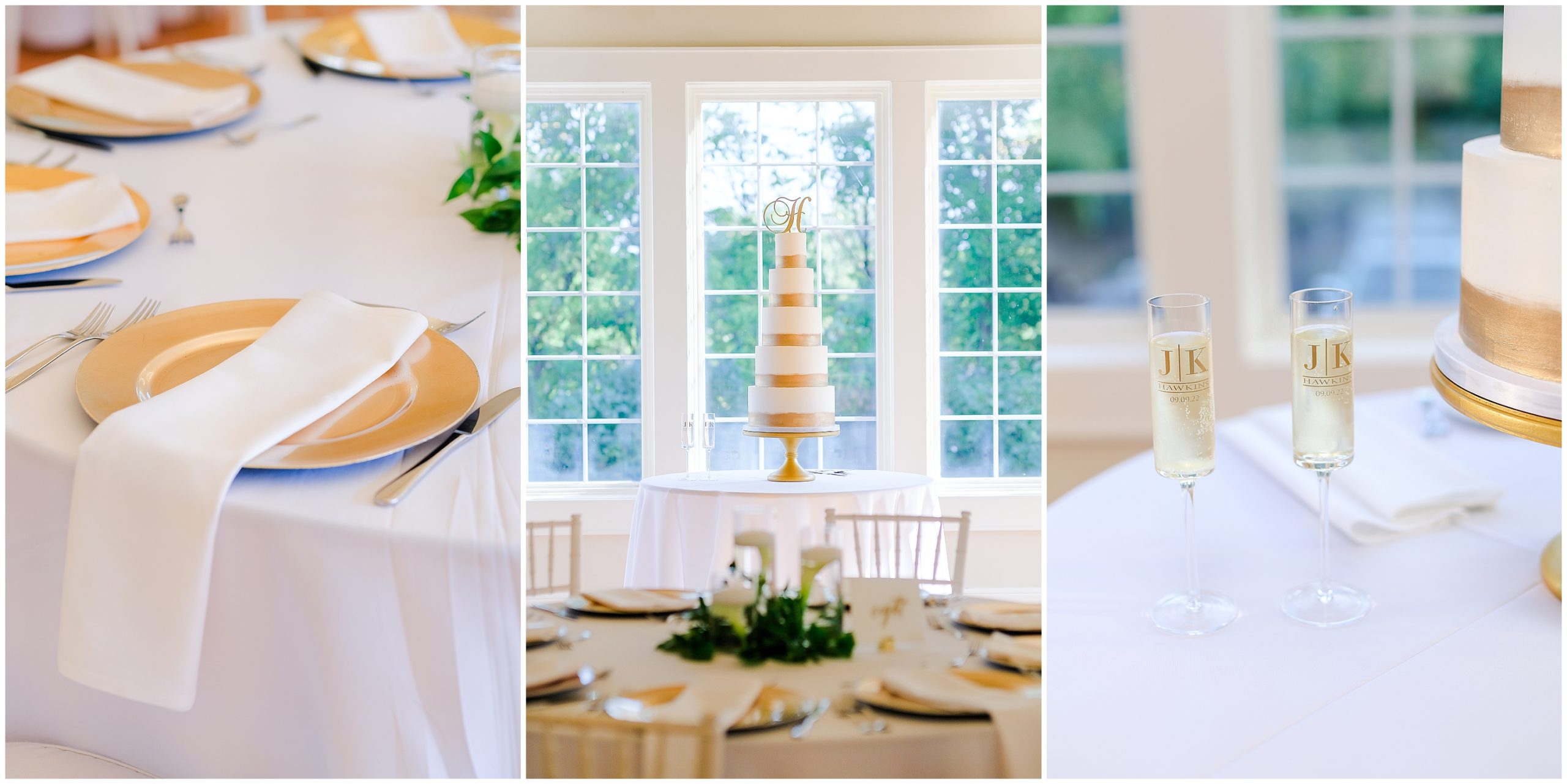 Wedding Cake at the Hawthorne House & Wedding Decorations 