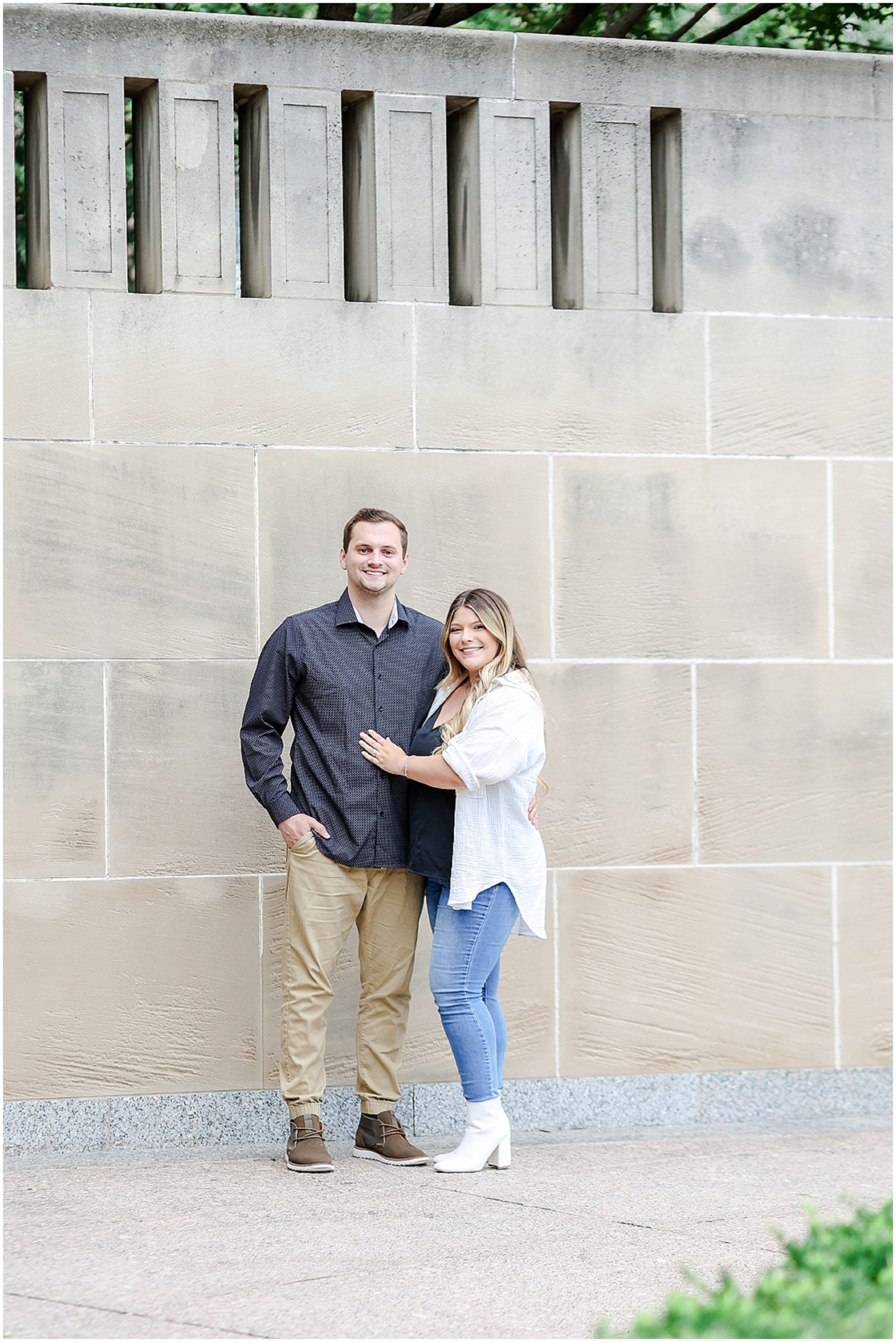 KC Engagement Session for Molly & Austin at the Kansas City Nelson Atkins Museum - Hotel Kansas City Wedding Venue - Where to Get Married in Kansas - Family Portrait Photography