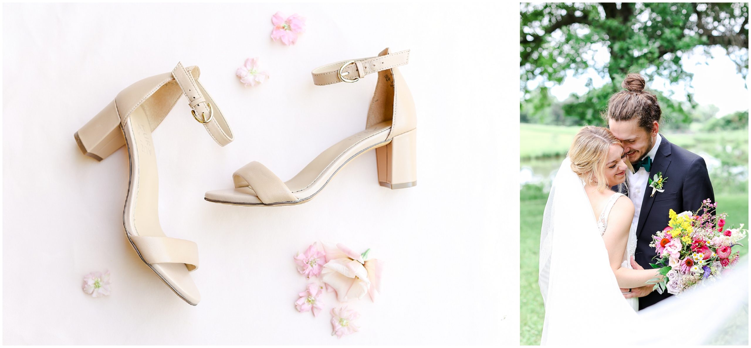 wedding shoes - Powell Gardens - Wedding Venue in Kansas Missouri - Wedding Photography by Mariam Saifan Photography - Brianna & Kendall Summer Wedding - Emerald Wedding Colors - Best Engagement Photographer in Kansas City & Family Photos - Wedding Photography KC