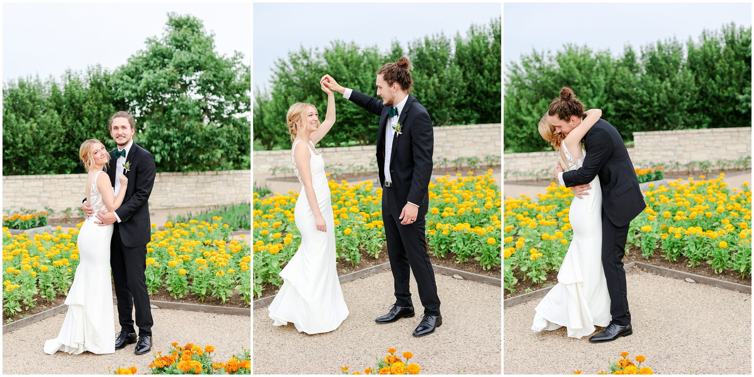 Sunset photos for the couple at powell gardens