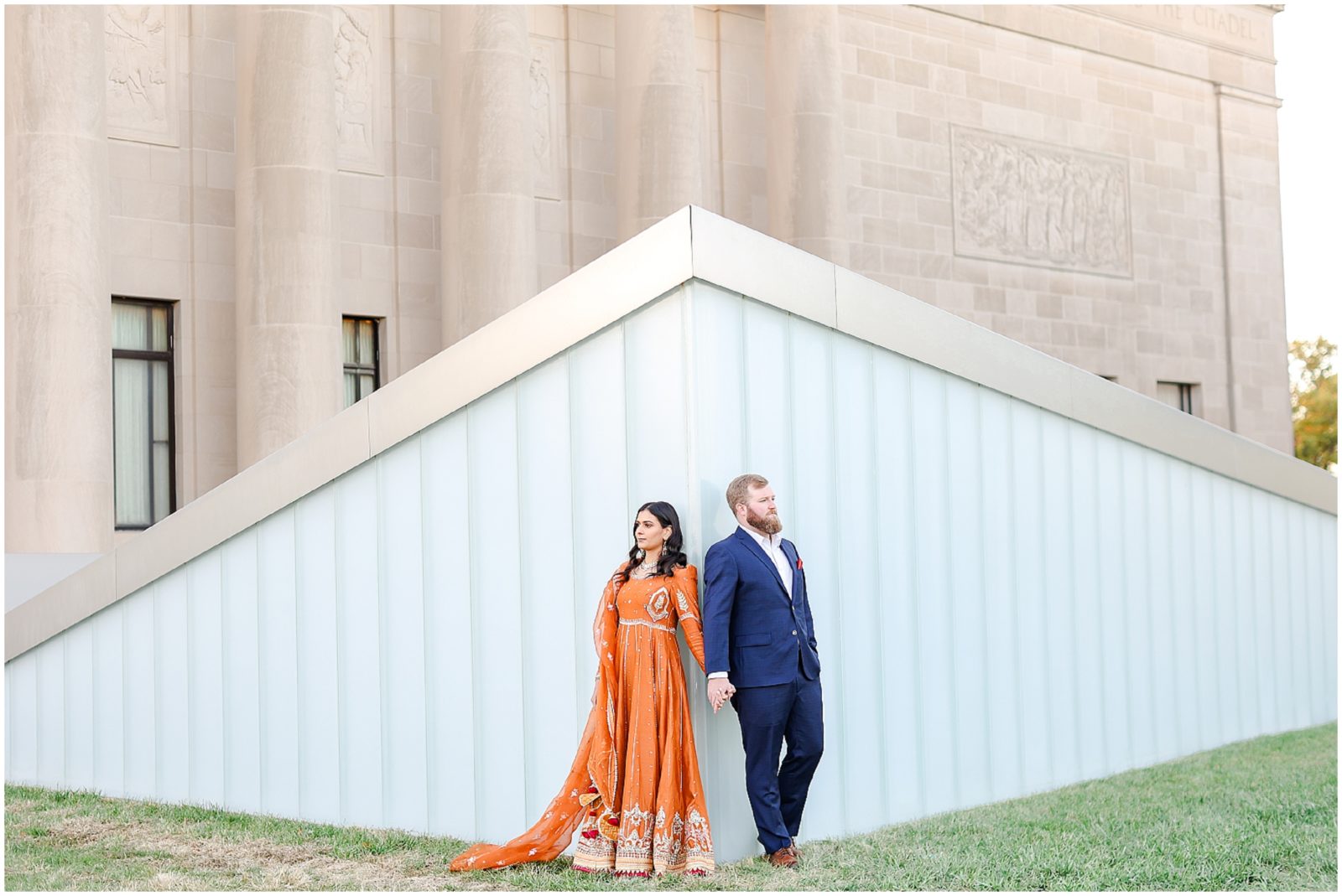 Fusion Indian Engagement Photos in Kansas City for Jasmin & Brandon