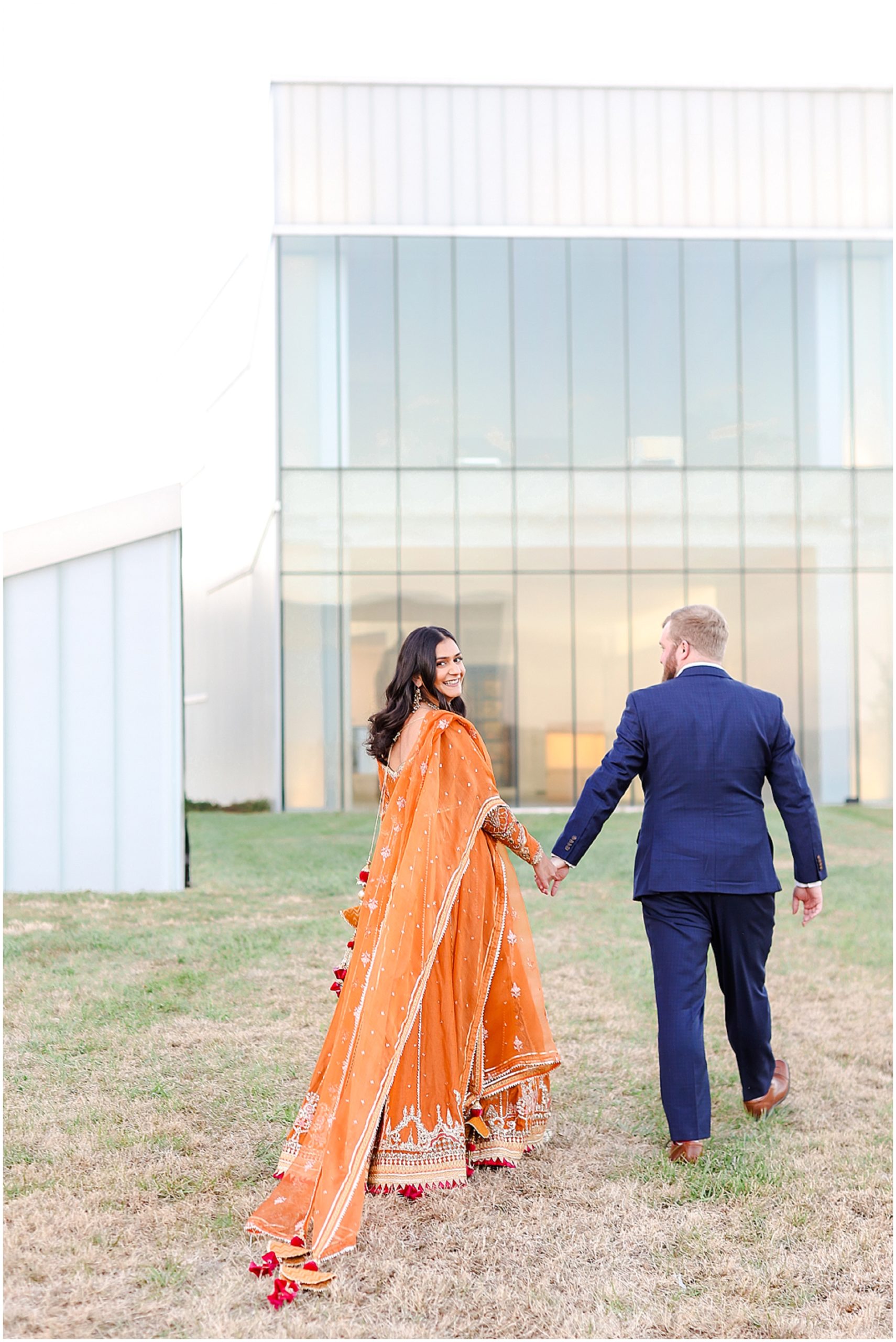 Indian Wedding and Engagement Photos in Kansas at Nelson Atkins 