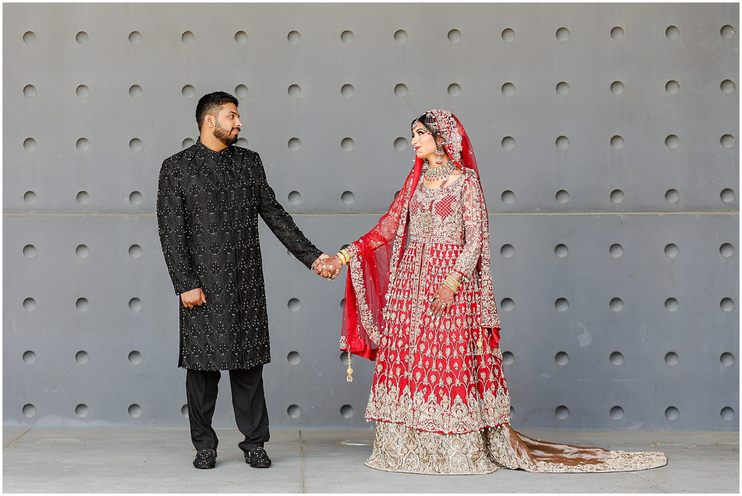 Pakistani Indian Wedding in Kansas City at the Overland Park Marriott photographed by Mariam Saifan Photography | Red Indian Pakistani Muslim Wedding Dress | Hair & Makeup Ideas | Best Wedding Photographer in Kansas City and Destination Weddings