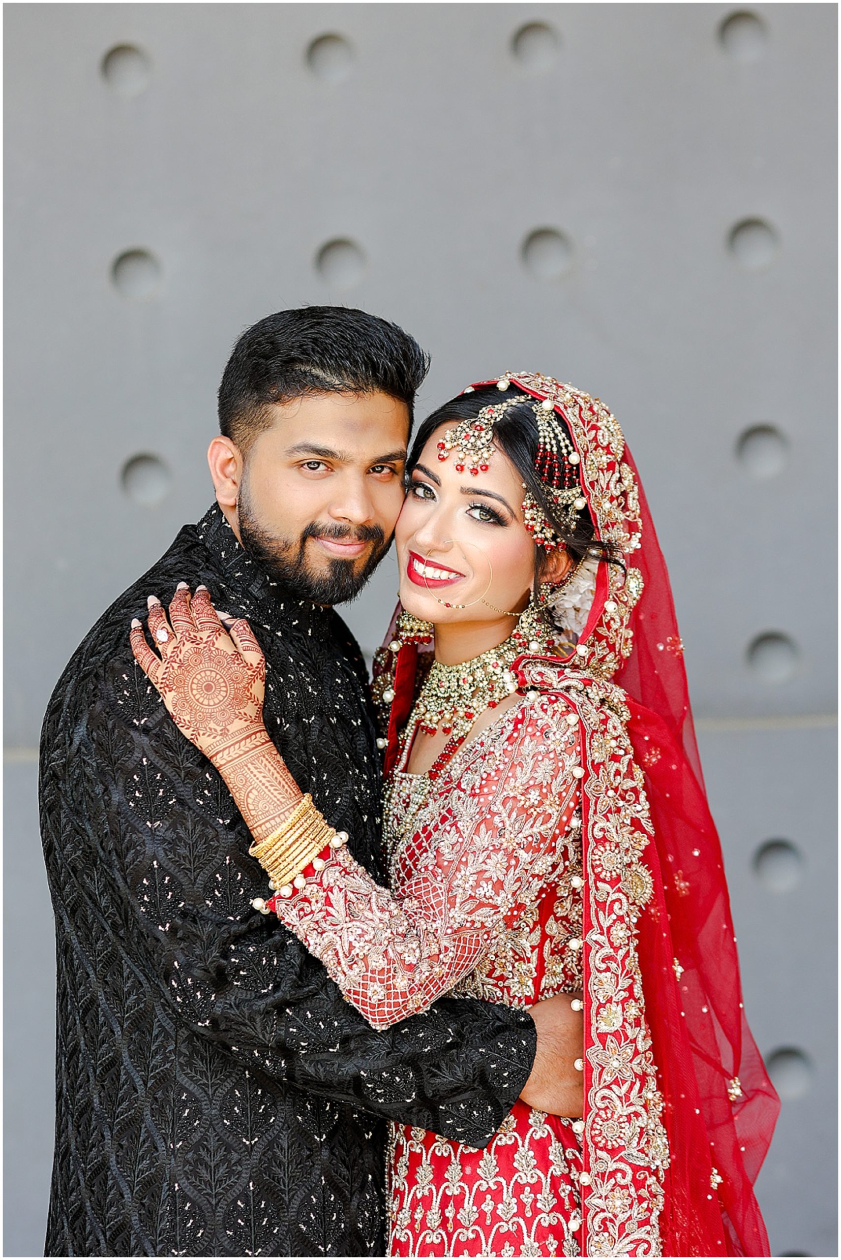 Pakistani Indian Wedding in Kansas City at the Overland Park Marriott photographed by Mariam Saifan Photography | Red Indian Pakistani Muslim Wedding Dress | Hair & Makeup Ideas | Best Wedding Photographer in Kansas City and Destination Weddings