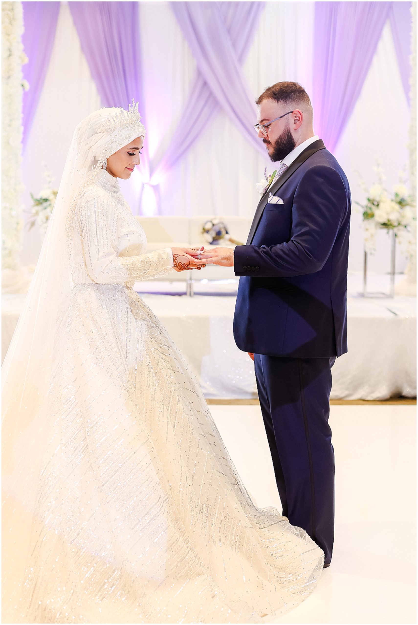 Arab Wedding Reception in Overland Park Kansas at Firoellas | Kansas City Wedding Photographer