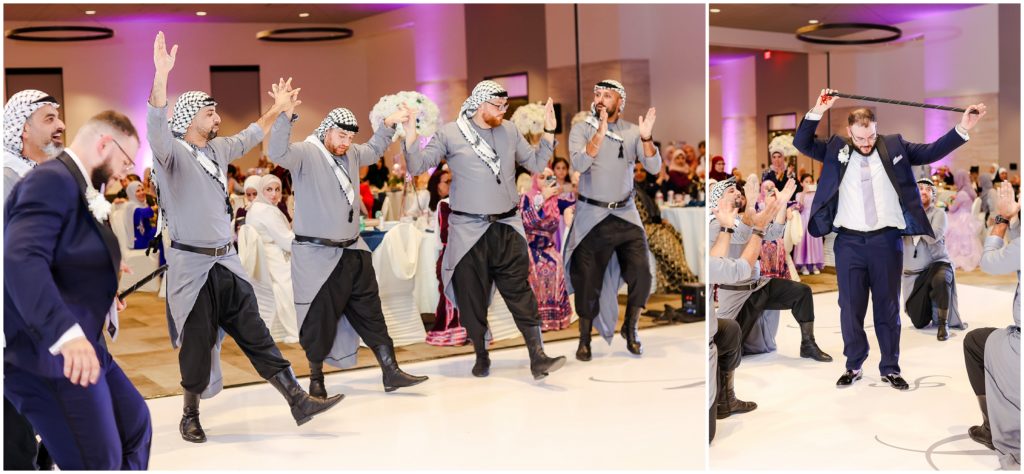 Arab Wedding Reception in Overland Park Kansas at Firoellas | Kansas City Wedding Photographer