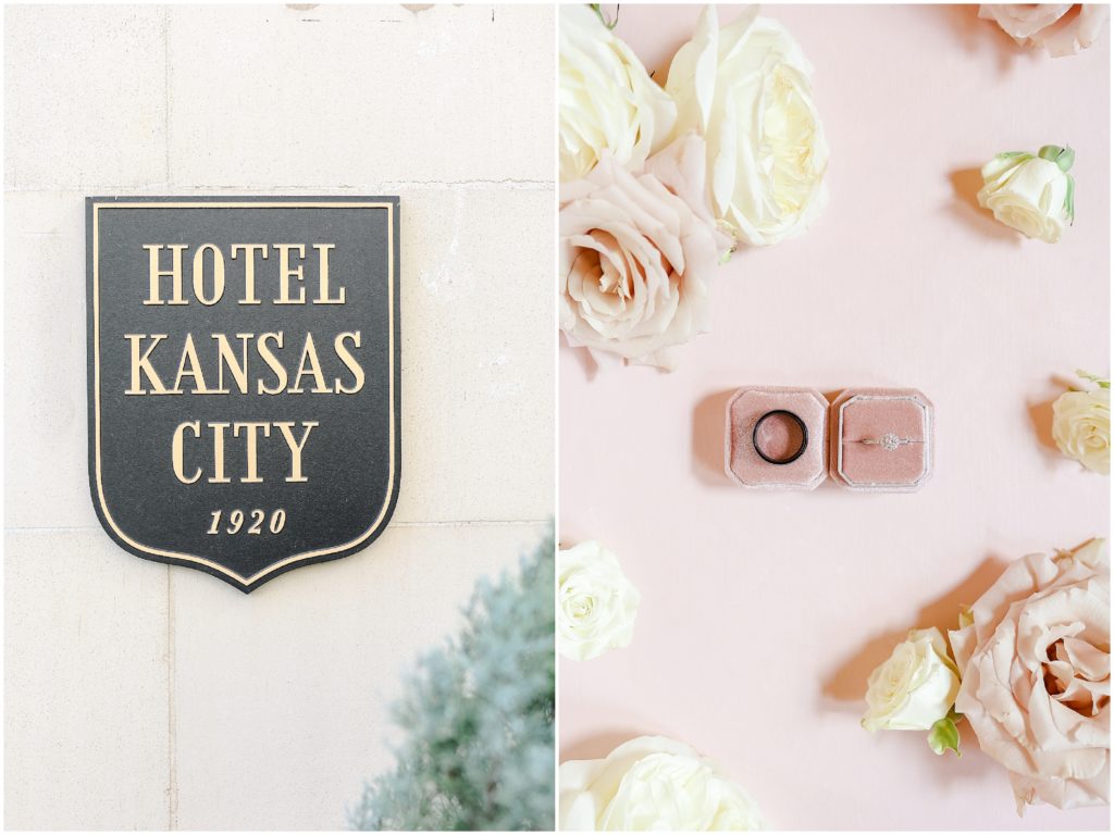 Wedding Ring - Hotel Kansas City | Wedding Venue in Kansas City | Kansas City Wedding Photographer Mariam Saifan Photography | Molly & Austin's Wedding | Pink Wedding Flowers | Hotel Kansas City | Luxury STL & Kansas City Wedding Photography