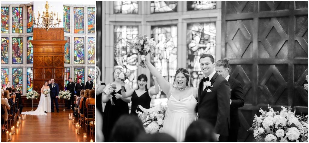 A Classic Luxury Wedding at Hotel Kansas City | Kansas Best Wedding Photographer | Wedding Ideas | Pink Flowers  Wedding Ceremony