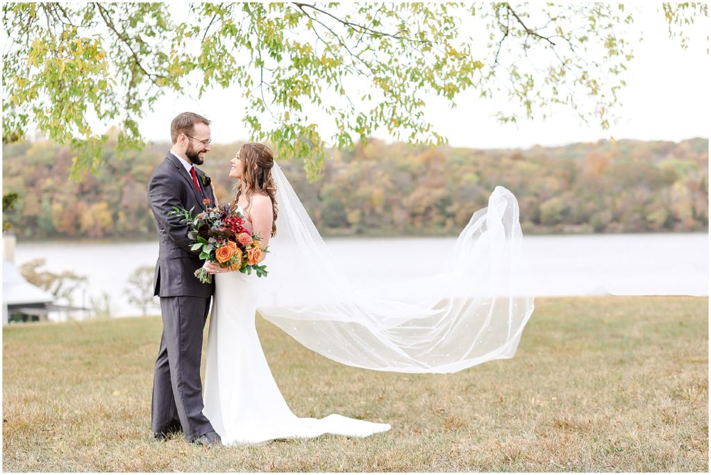 Lux Fall Floral Wedding Photography at Eagles Landing at Lake Olathe | Wedding Photographer Mariam Saifan Photography | Fall Wedding Theme | Different Color Bridesmaids Dresses | Flat Lays | Pretty Details | Photography Education