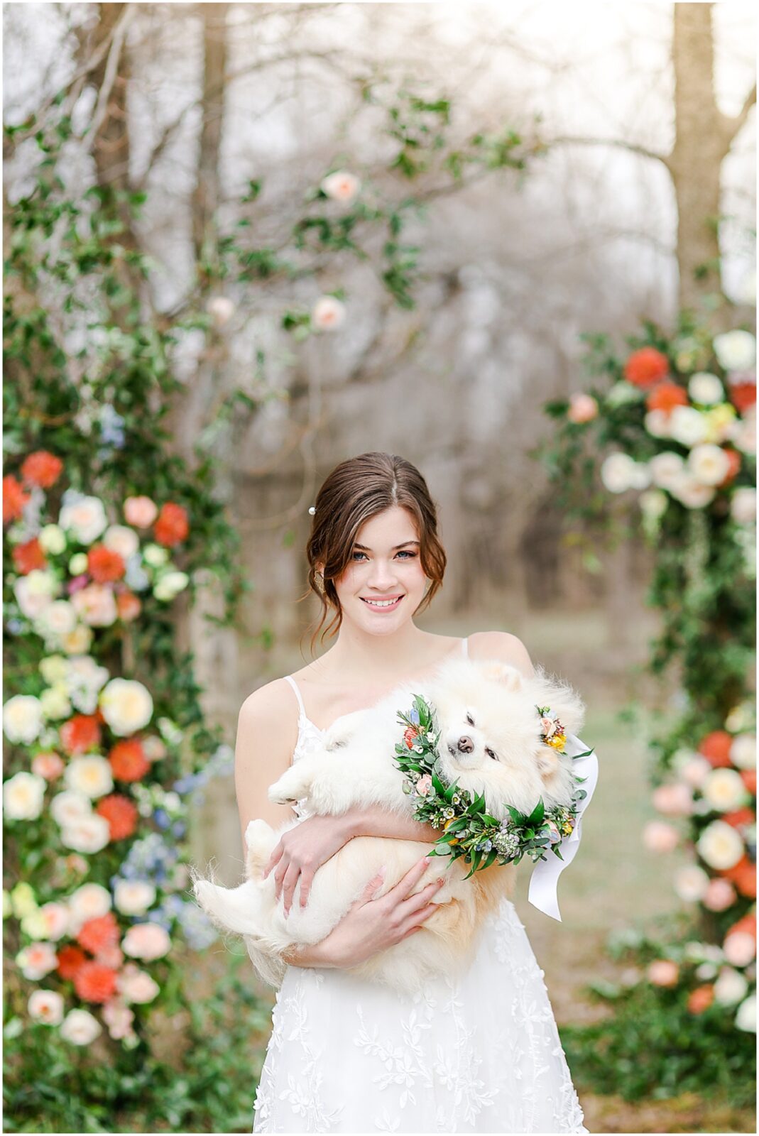 Adorable Puppy at Wedding | Wild Hill Flowers  | Kansas City Wedding 