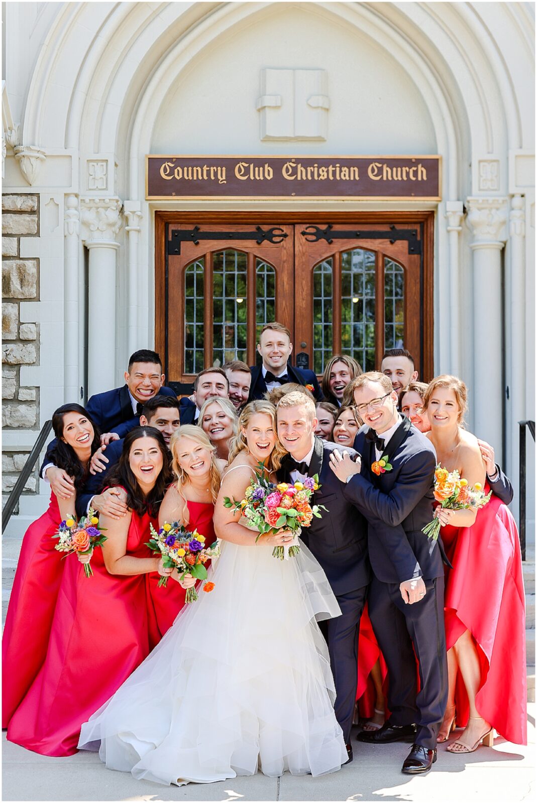 country club christian church wedding 