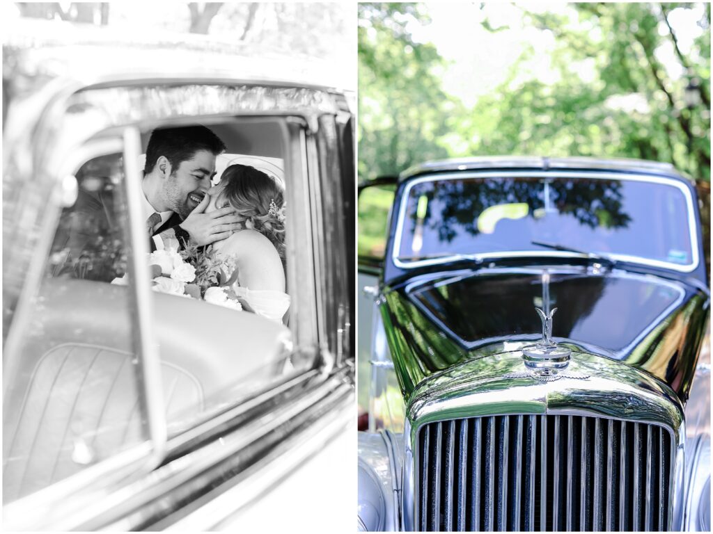 vintage car wedding photos 