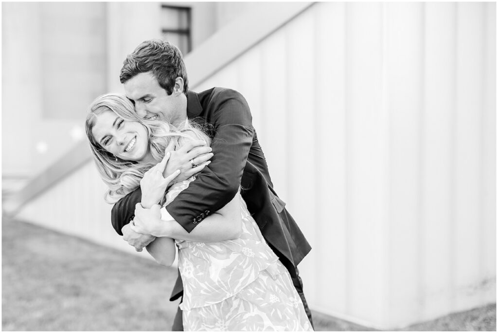 Engagement photos at the Kansas City Nelson Atkins Museum for Kate & Jake by Mariam Saifan Photography | KC Engagement Photos | What to Wear | Location Ideas | Grand Hall Wedding | 2024 Wedding Photographers 