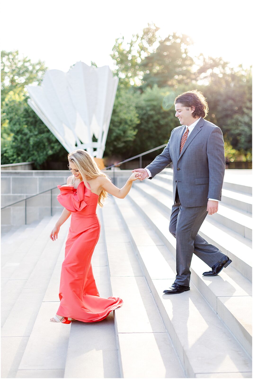 nelson atkins museum of art wedding and engagement photos 